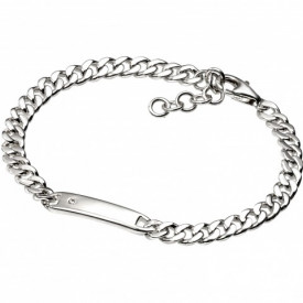 Dětský stříbrný náramek s diamantem