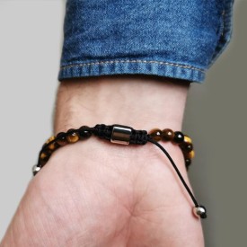 ID pánský náramek  tygří oko