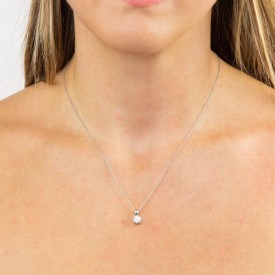 Luxusní stříbrné přívěsek s řetízkem Diamonfire 1ct