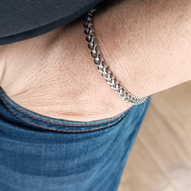 Pánský ID náramek na gravírování z chirurgické oceli