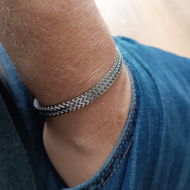 Pánský ocelový ID náramek na gravírování