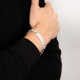Pánsky stříbrný náramek