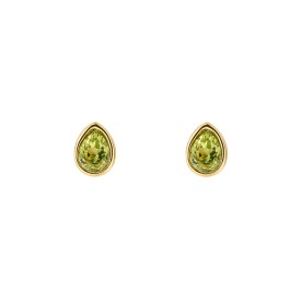 Stříbrné náušnice Srpen Peridot