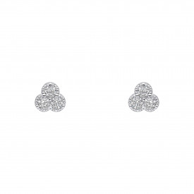 Stříbrné náušnice Trilogy 