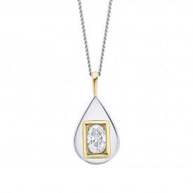 Stříbrný přívěsek s řetízkem Fiorelli silver