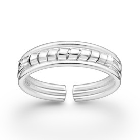 Stříbrný prsten na nohu