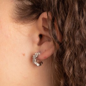 Stříbrné náušnice Diamonfire