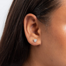 Stříbrné náušnice Trilogy 