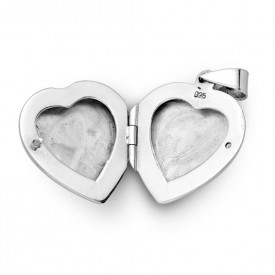 Stříbrný přívěsek otevírací medailon Heart