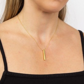Stříbrný náhrdelník na gravírování gold