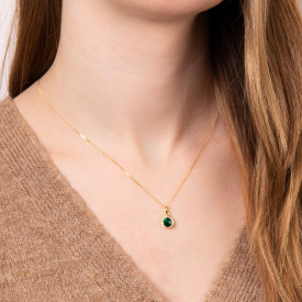 Stříbrný přívěsek Crystal Teardrop Gold