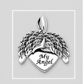 Stříbrný přívěsek My Angel Heart Wings