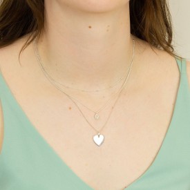 Stříbrný přívěsek srdce 15mm