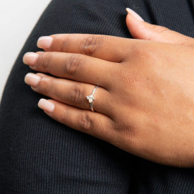 Stříbrný prsten Dainty Cluster