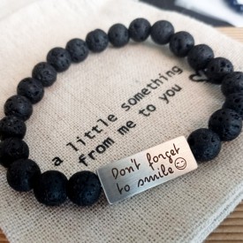 Pánský náramek na gravírování LAVA beads 